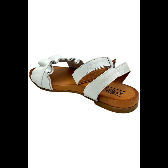 Miz Mooz Leather Ankle Strap Sandals Theresa Ivory - Medium - Picture 3 of 3